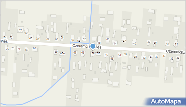 Czeremcha-Wieś, Czeremcha-Wieś, 59, mapa Czeremcha-Wieś