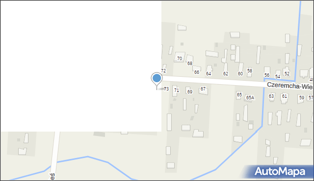 Czeremcha-Wieś, Czeremcha-Wieś, 75, mapa Czeremcha-Wieś