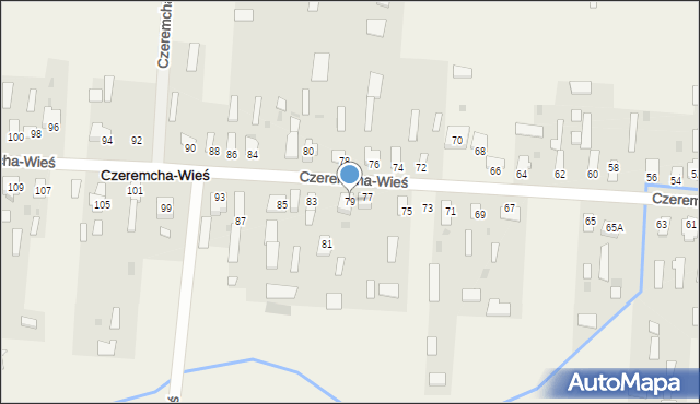 Czeremcha-Wieś, Czeremcha-Wieś, 79, mapa Czeremcha-Wieś