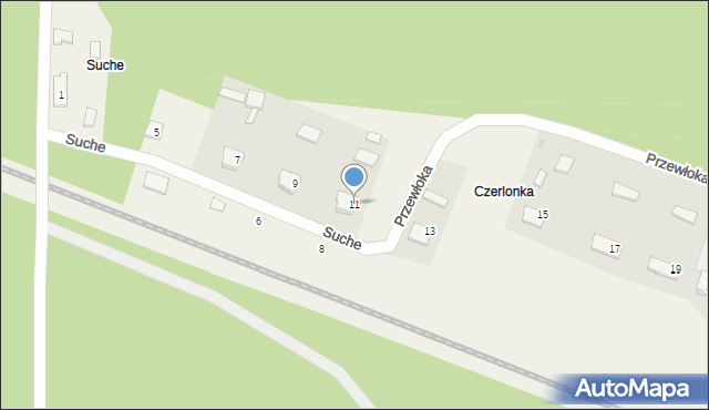 Czerlonka, Czerlonka, 11, mapa Czerlonka