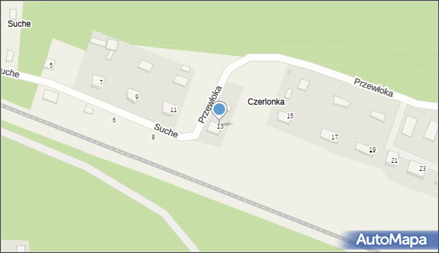 Czerlonka, Czerlonka, 13, mapa Czerlonka