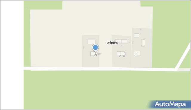 Czerlonka Leśna, Czerlonka Leśna, 10, mapa Czerlonka Leśna