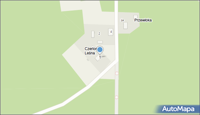 Czerlonka Leśna, Czerlonka Leśna, 5, mapa Czerlonka Leśna