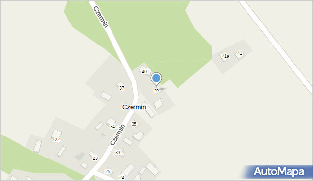 Czermin, Czermin, 39, mapa Czermin