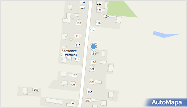 Czermin, Czermin, 113, mapa Czermin
