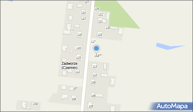 Czermin, Czermin, 114, mapa Czermin