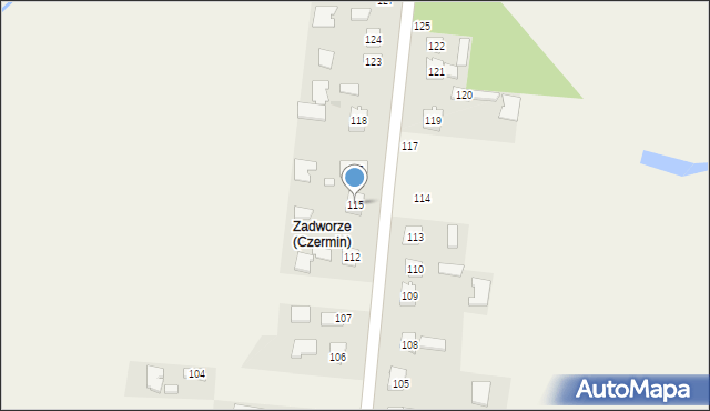 Czermin, Czermin, 115, mapa Czermin