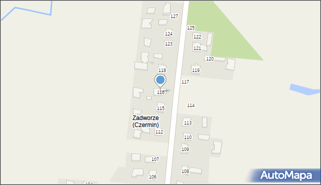 Czermin, Czermin, 116, mapa Czermin