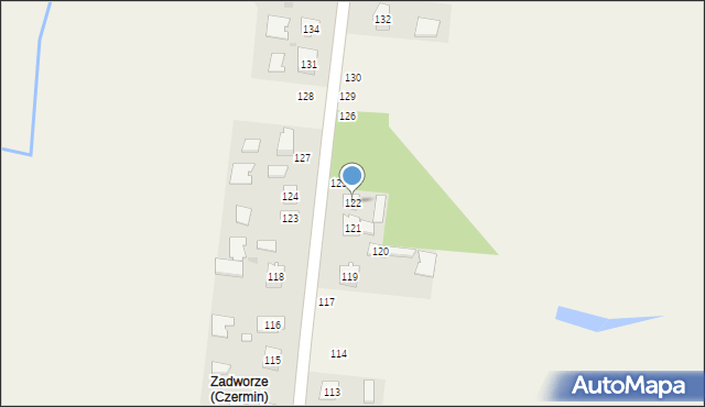Czermin, Czermin, 122, mapa Czermin
