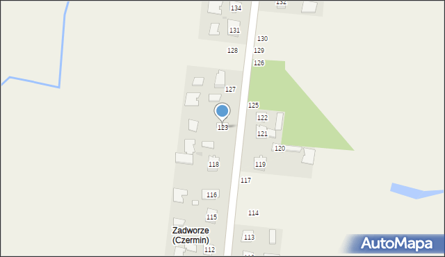 Czermin, Czermin, 123, mapa Czermin