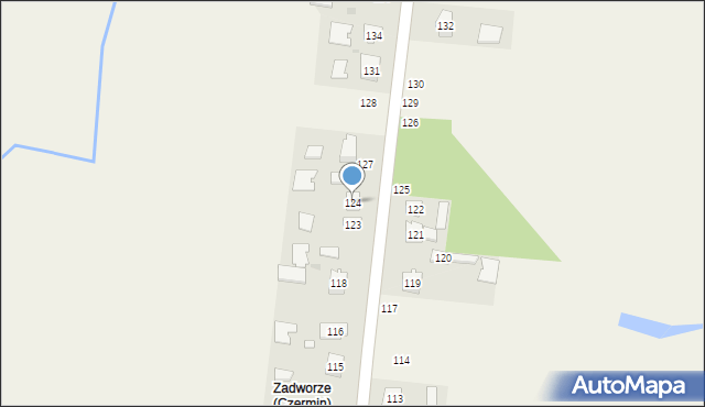 Czermin, Czermin, 124, mapa Czermin