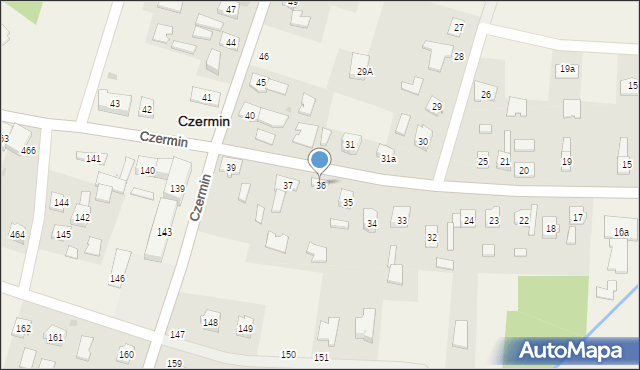 Czermin, Czermin, 36, mapa Czermin