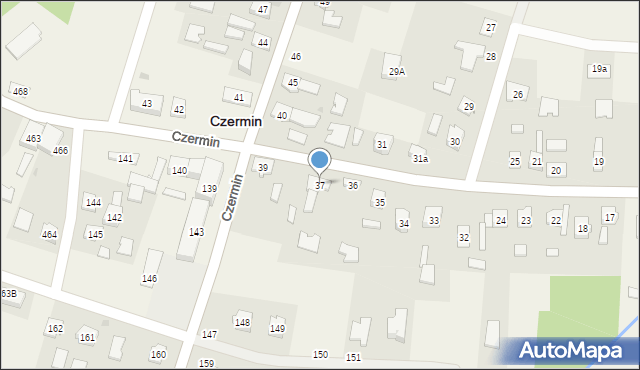 Czermin, Czermin, 37, mapa Czermin