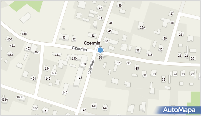 Czermin, Czermin, 39, mapa Czermin