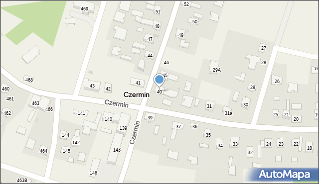 Czermin, Czermin, 40, mapa Czermin