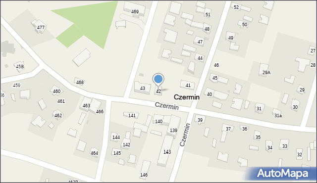 Czermin, Czermin, 42, mapa Czermin