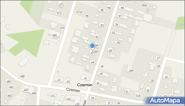 Czermin, Czermin, 47, mapa Czermin