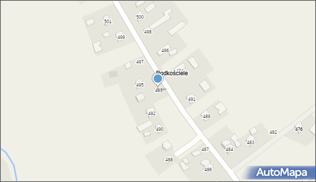 Czermin, Czermin, 493, mapa Czermin