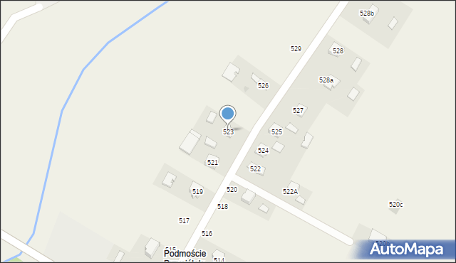 Czermin, Czermin, 523, mapa Czermin