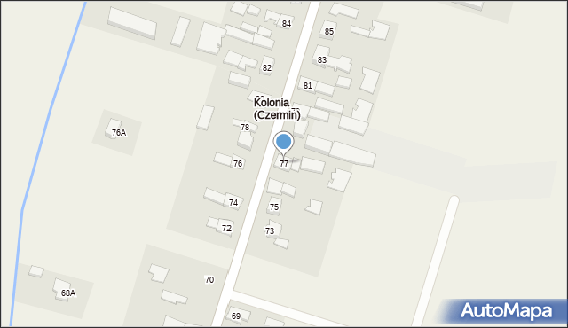 Czermin, Czermin, 77, mapa Czermin