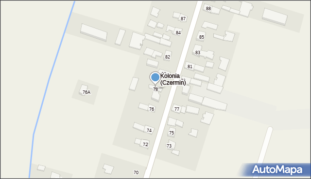 Czermin, Czermin, 78, mapa Czermin