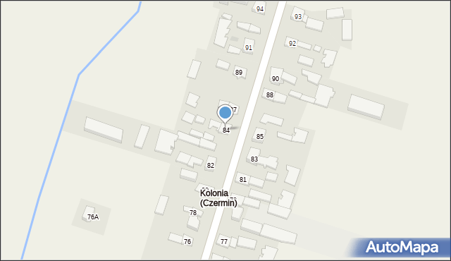 Czermin, Czermin, 84, mapa Czermin