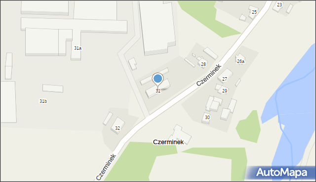 Czerminek, Czerminek, 31, mapa Czerminek