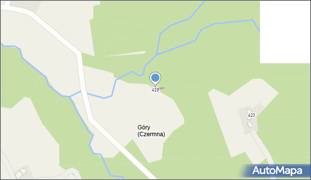 Czermna, Czermna, 419, mapa Czermna
