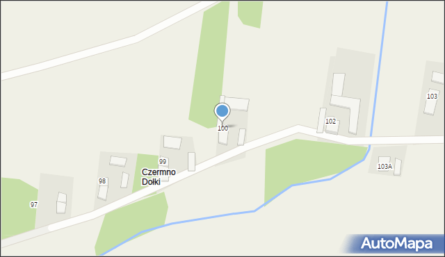 Czermno, Czermno, 100, mapa Czermno