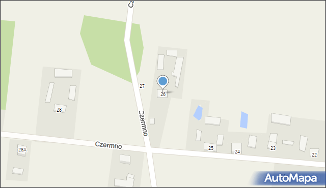 Czermno, Czermno, 26, mapa Czermno