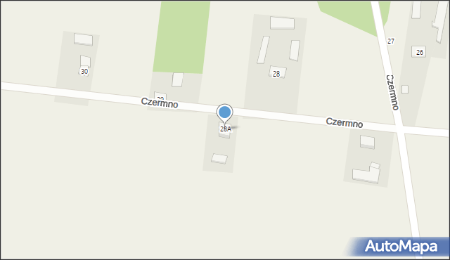 Czermno, Czermno, 28A, mapa Czermno