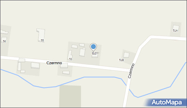 Czermno, Czermno, 51C, mapa Czermno