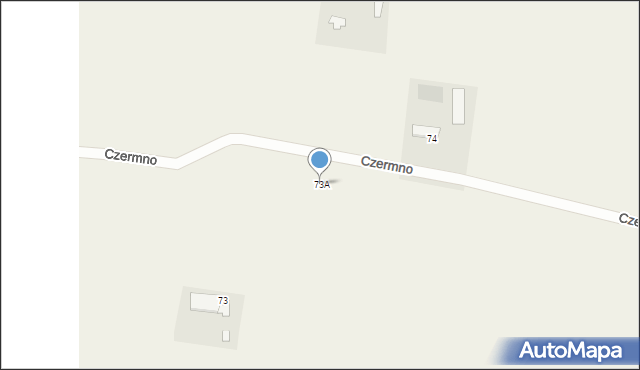 Czermno, Czermno, 73A, mapa Czermno