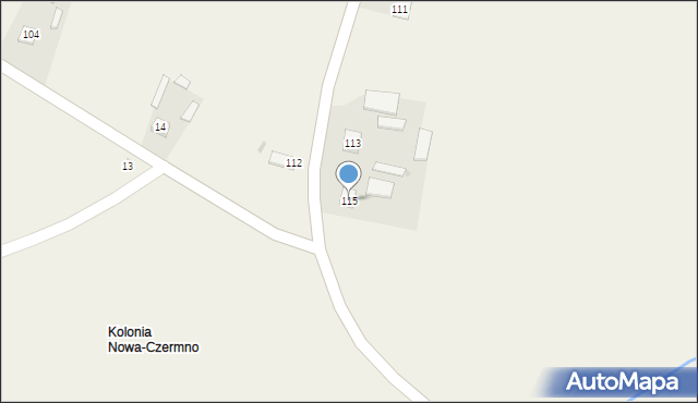 Czermno, Czermno, 115, mapa Czermno