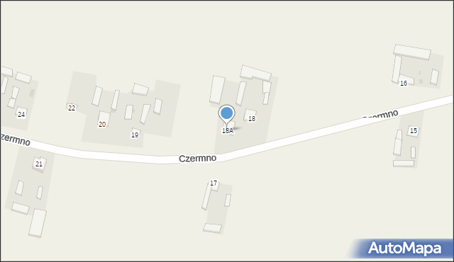 Czermno, Czermno, 18A, mapa Czermno