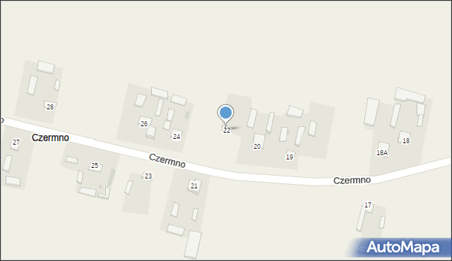 Czermno, Czermno, 22, mapa Czermno