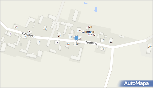 Czermno, Czermno, 12, mapa Czermno