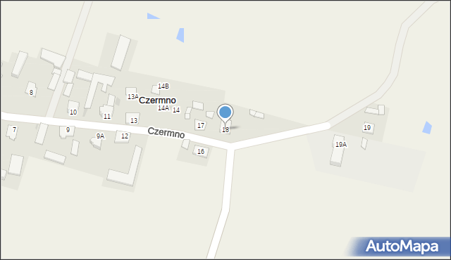 Czermno, Czermno, 18, mapa Czermno