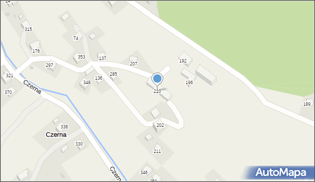 Czerna, Czerna, 210, mapa Czerna