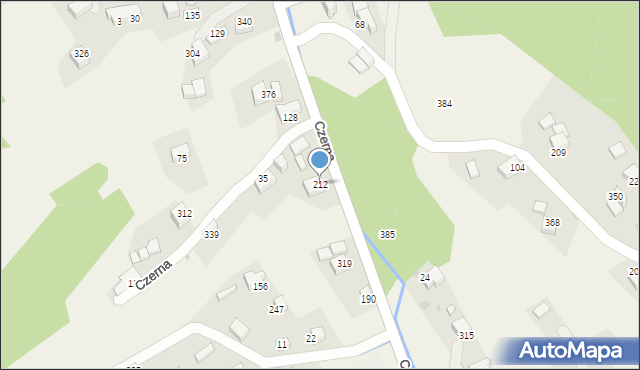 Czerna, Czerna, 212, mapa Czerna
