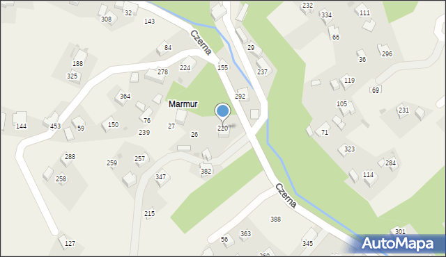 Czerna, Czerna, 220, mapa Czerna