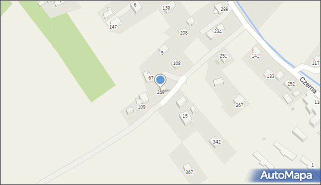 Czerna, Czerna, 249, mapa Czerna