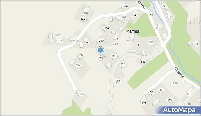 Czerna, Czerna, 259, mapa Czerna