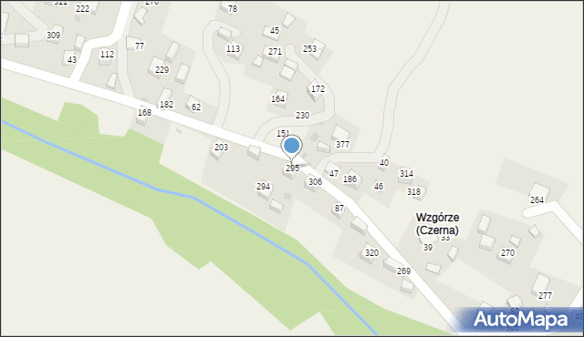 Czerna, Czerna, 295, mapa Czerna