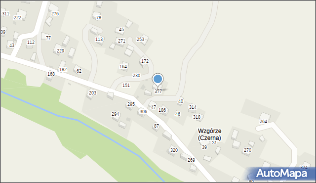 Czerna, Czerna, 377, mapa Czerna