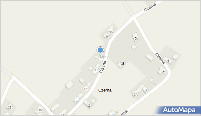 Czerna, Czerna, 10, mapa Czerna