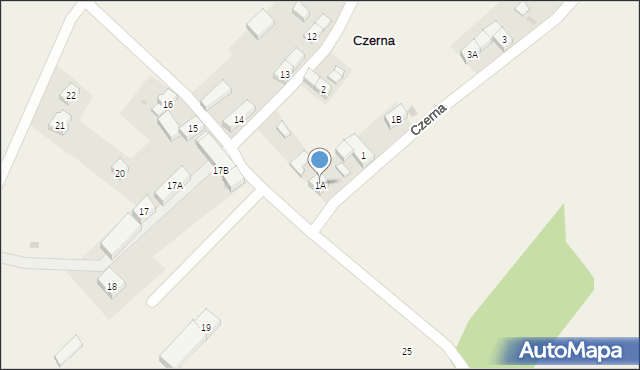 Czerna, Czerna, 1A, mapa Czerna