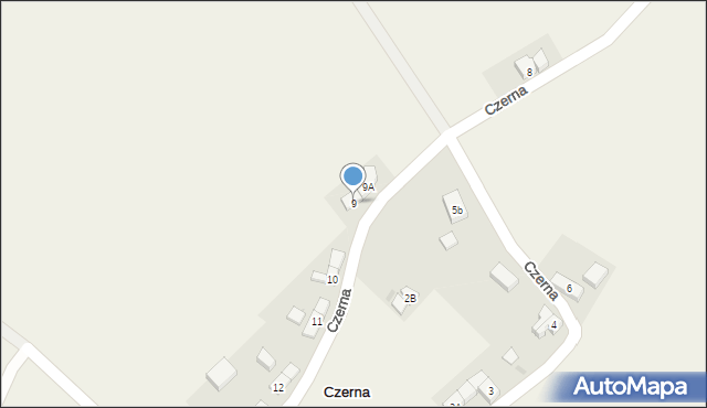 Czerna, Czerna, 9, mapa Czerna