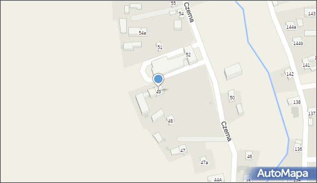 Czerna, Czerna, 49, mapa Czerna