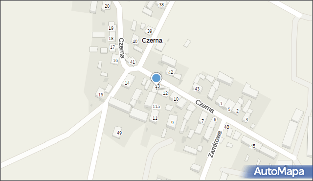 Czerna, Czerna, 13a, mapa Czerna